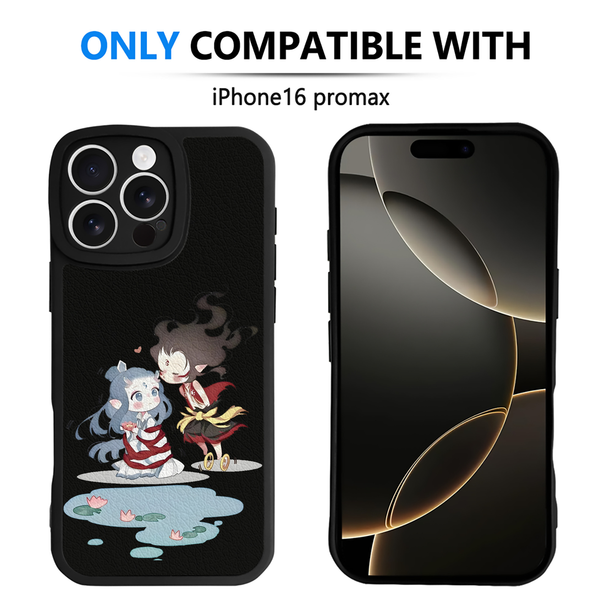 （画像用） Ne Zha 2 ナタ 魔童の大暴れ 【iPhone 16シリーズ対応】シリコンスマホケース（レザー調） 材質：シリコン